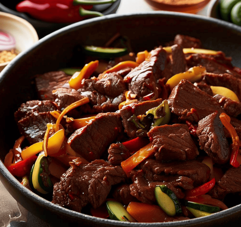 Action-Packed Korean Beef Stir Fry with Gochujang Glaze