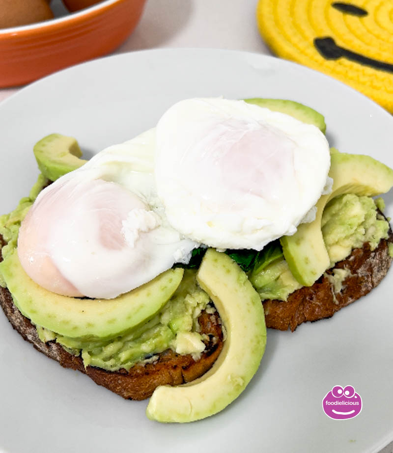 Savory Pistachio Pesto Toast with Poached Eggs