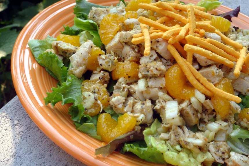 Spiced Chicken and Brown Egg Salad with Mustard Vinaigrette