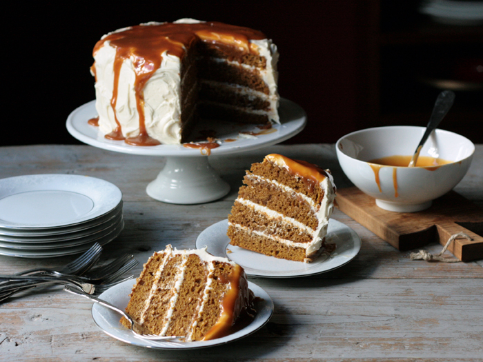 Pumpkin Spice Layer Cake with Cream Cheese Frosting