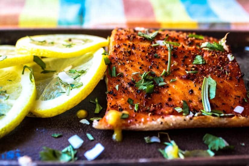 Cedar Plank Smoked Trout with Maple Glaze