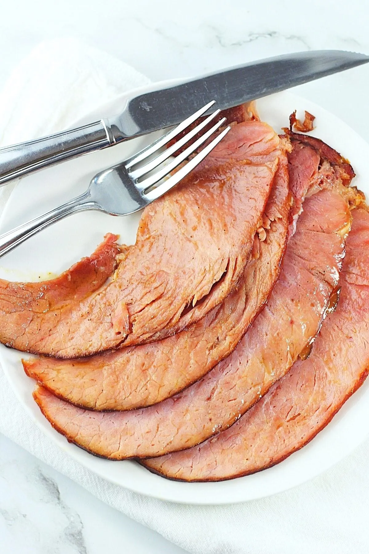 Maple and Dijon Mustard Glazed Spiral Ham with Clove Accents
