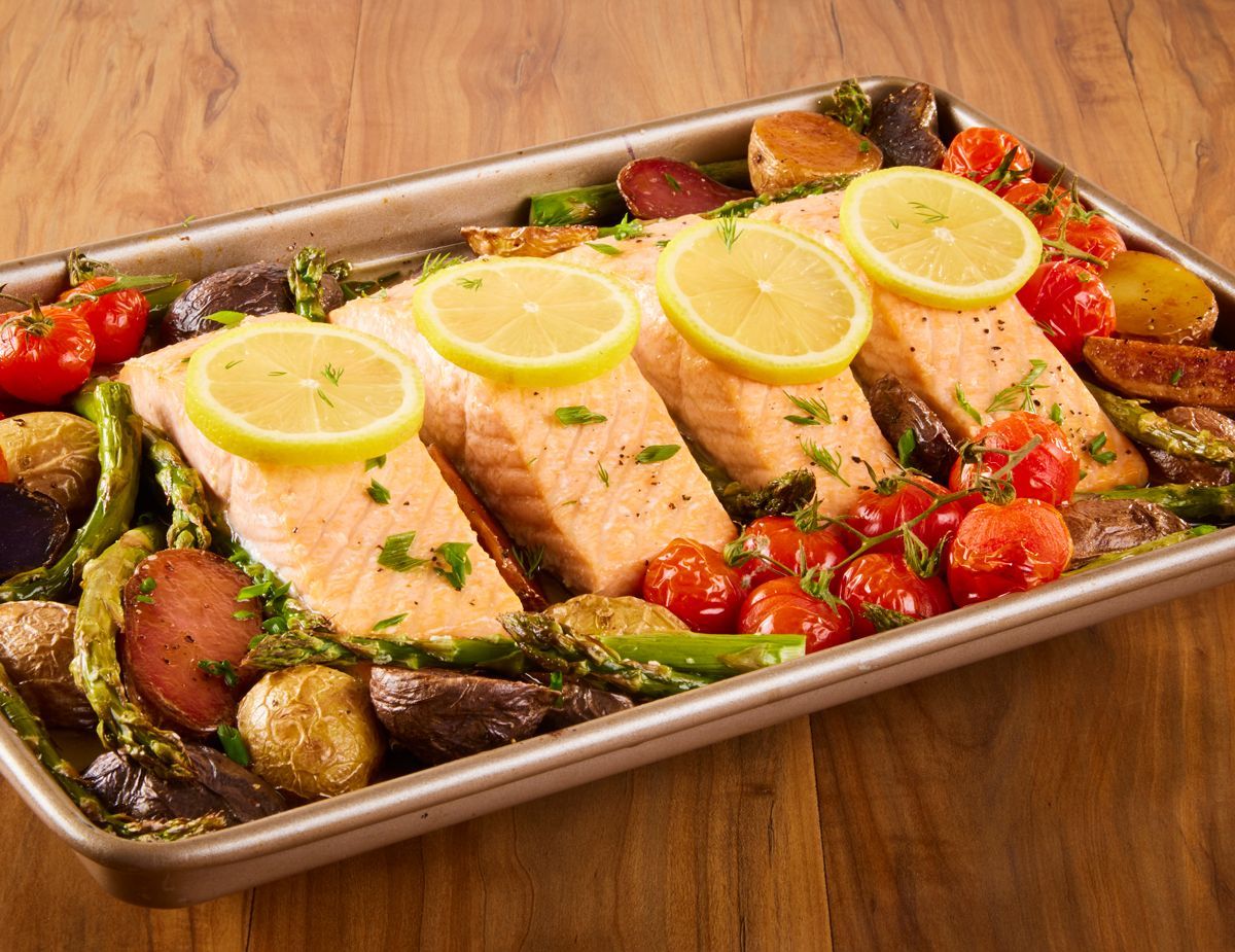 Herb-Roasted Salmon with Asparagus