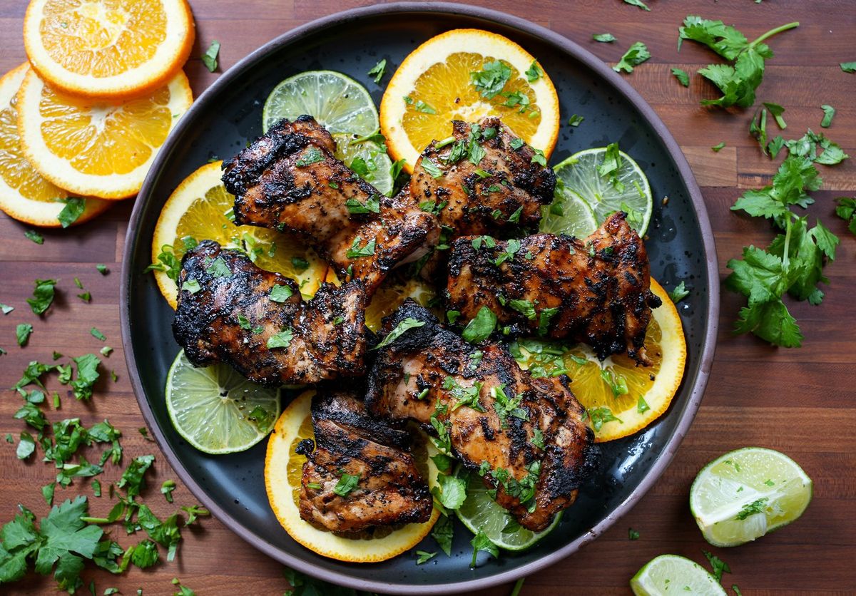 Grilled Citrus-Chili Chicken Thighs