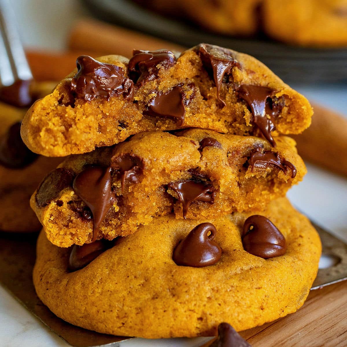 Pumpkin-Spiced Chocolate Chip Cookies with Orange Zest