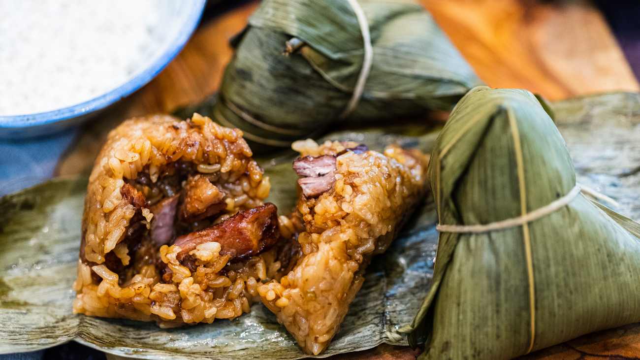 Glutinous Rice Wrapped in Bamboo Leaves (Zongzi)
