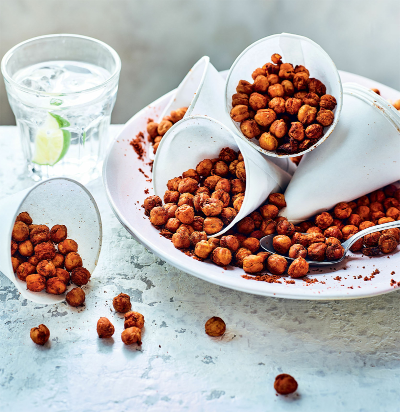 Bitter Herbed Roasted Chickpeas
