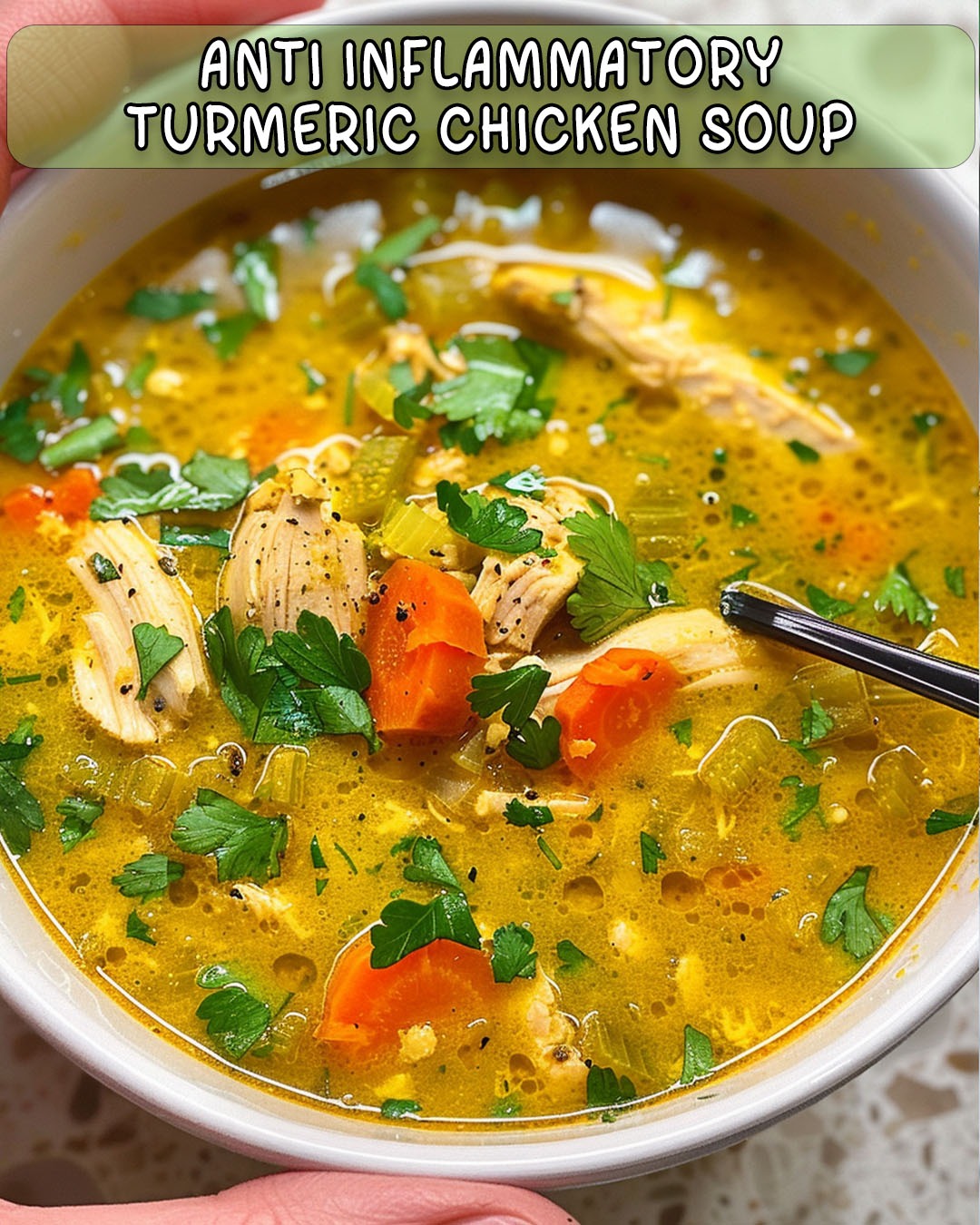 Garlic and Turmeric Chicken Soup for Respiratory Comfort