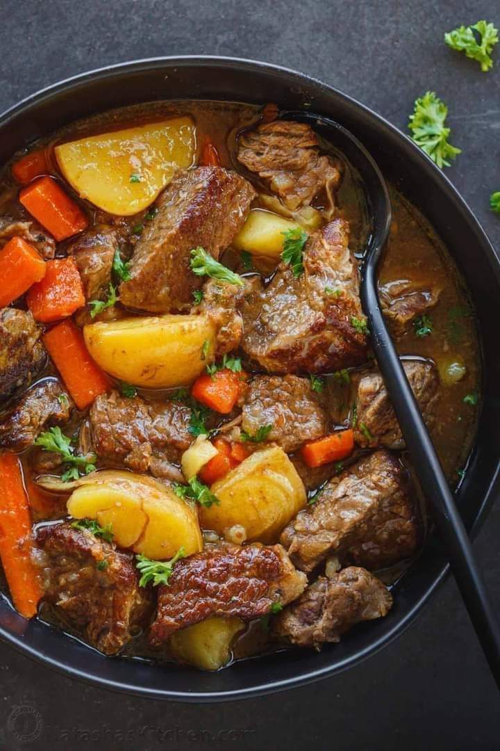 Slow Cooker Hidden Layer Beef Stew