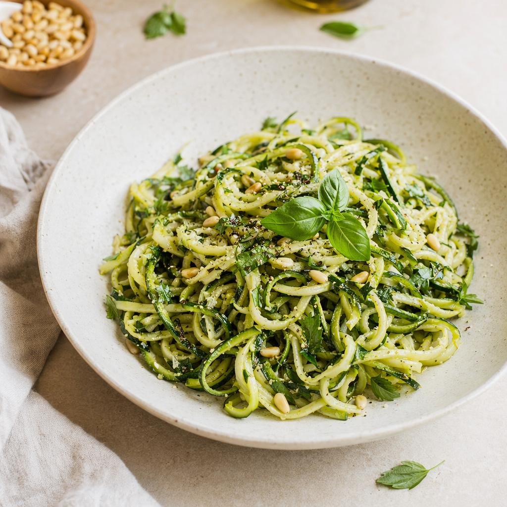 Repurposed Zucchini Pasta with Herbs