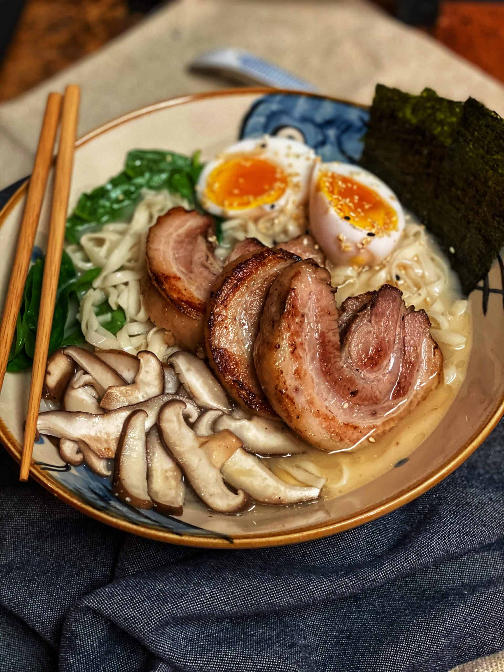 Pressure-Cooked Tonkotsu Shoyu Ramen with Chashu Pork