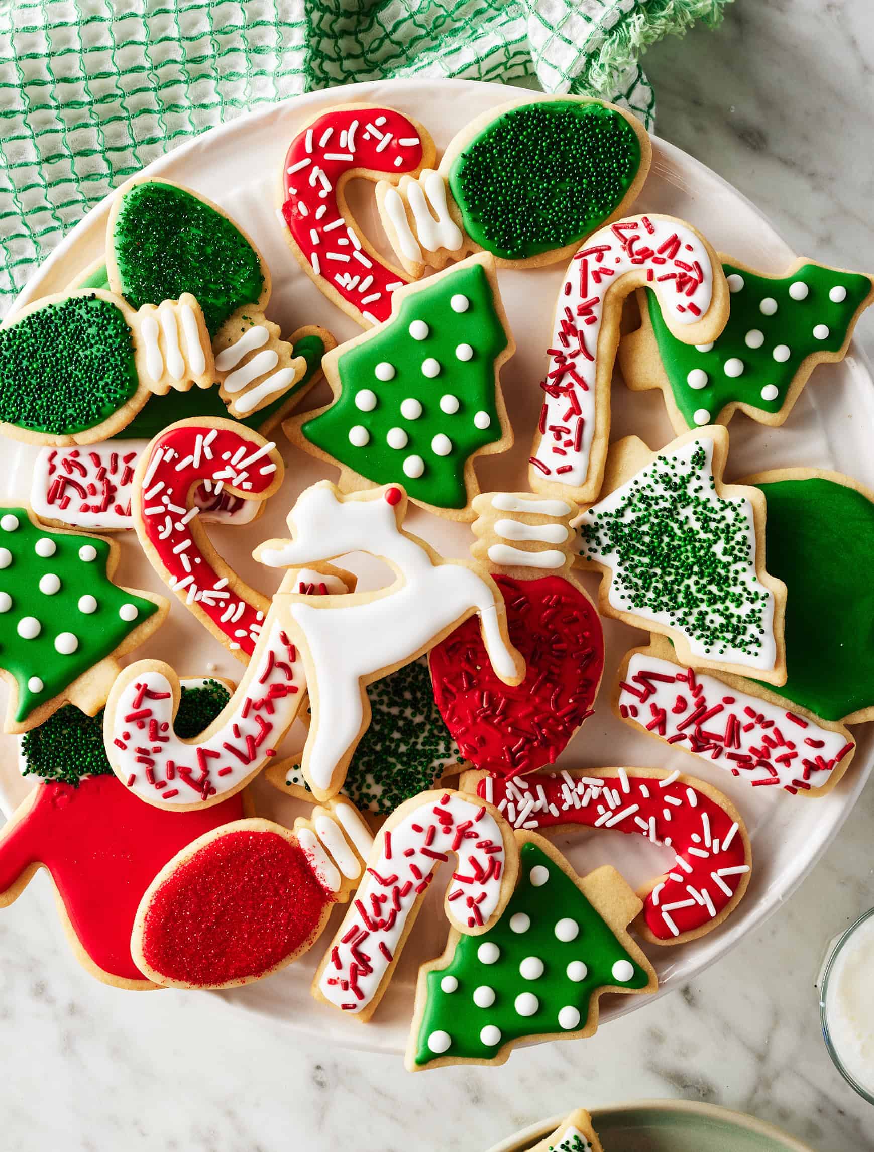 Cut-Out Christmas Sugar Cookies with Vanilla Icing