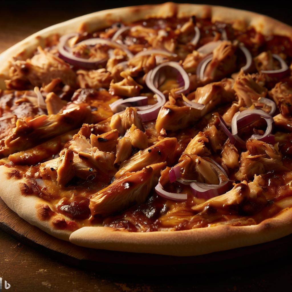 Zeeks-Style BBQ Chicken and Red Onion Pizza