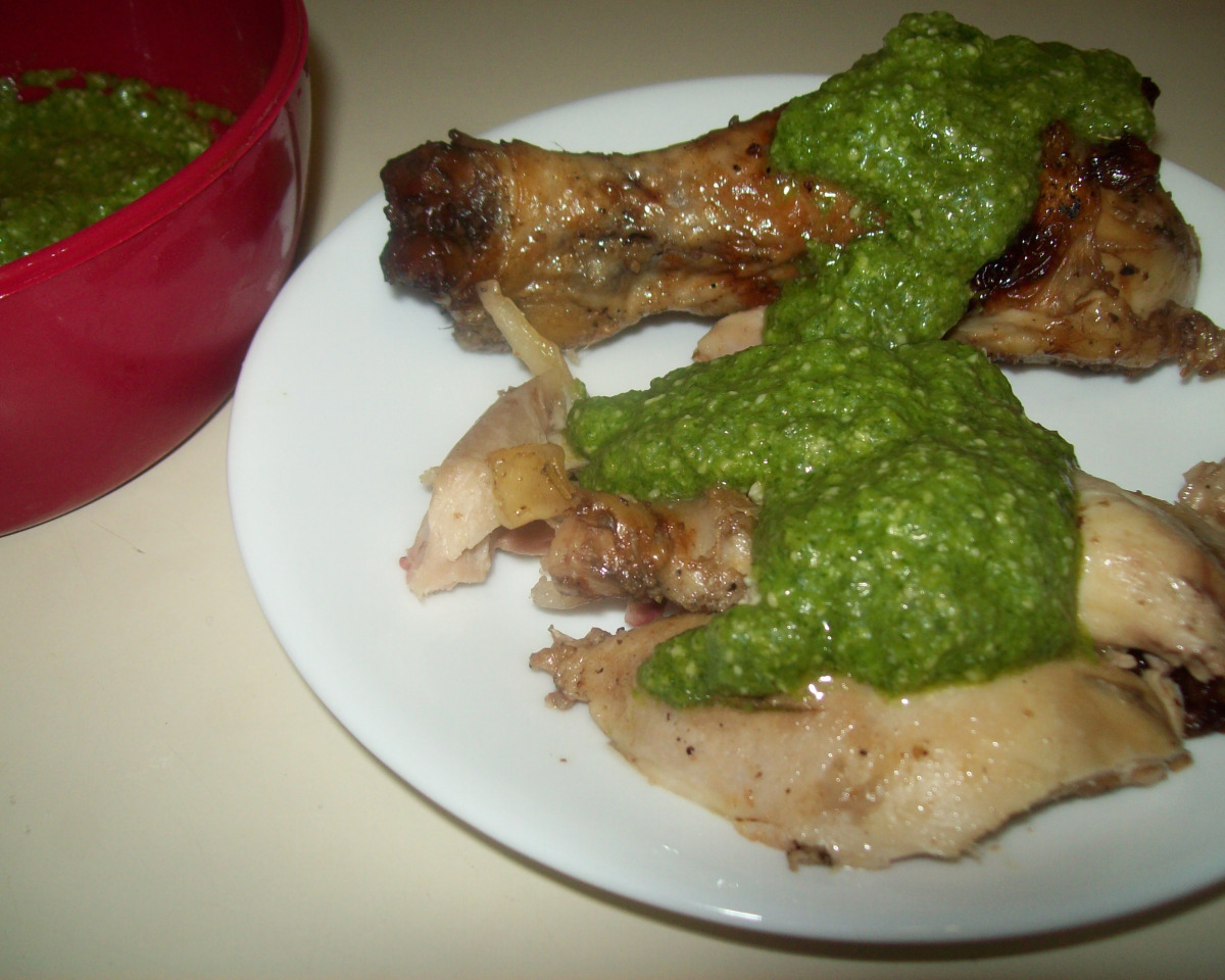 Grilled Peruvian-Spiced Chicken with Aji Verde Sauce