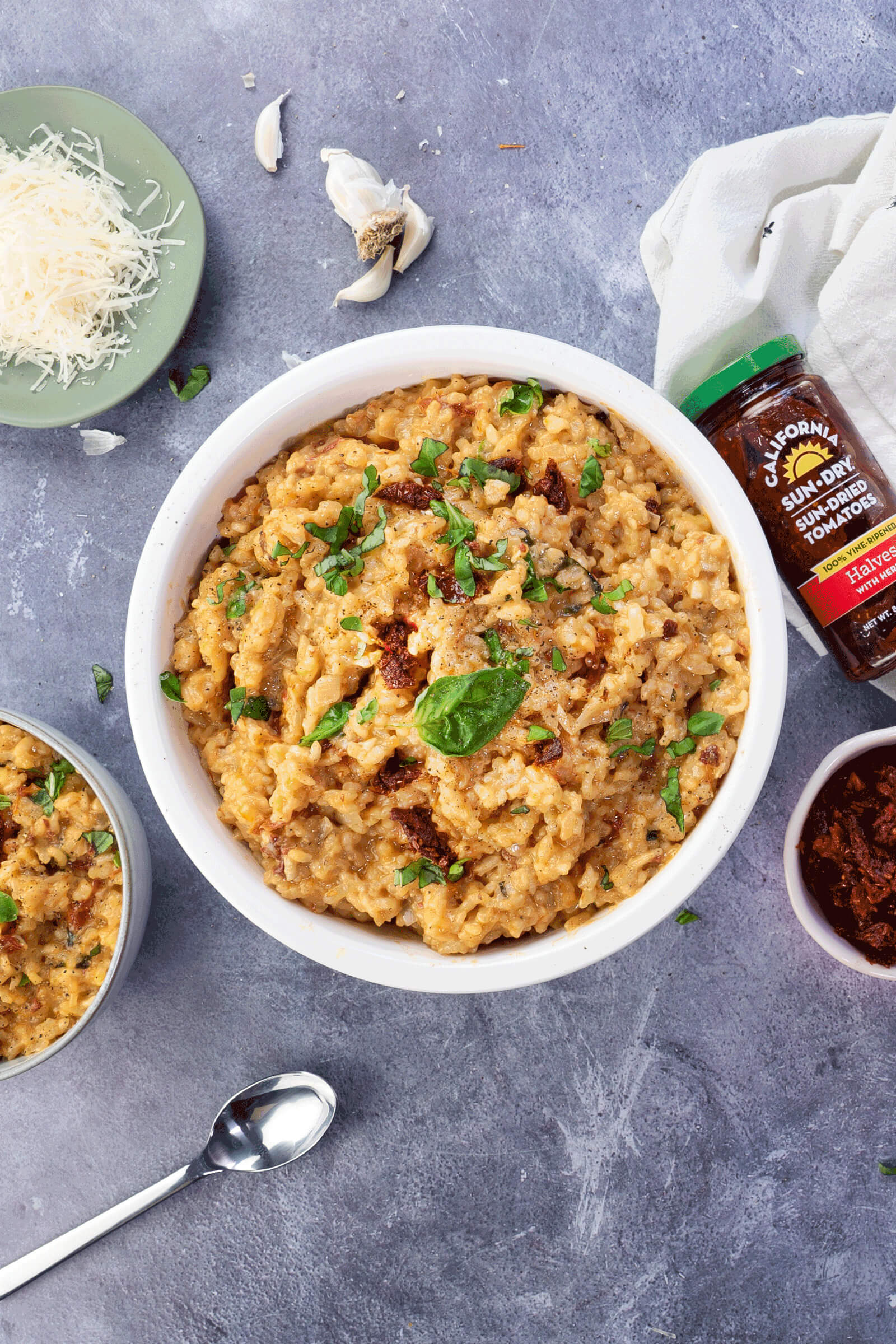 Sun-Dried Tomato and Roasted Garlic Risotto