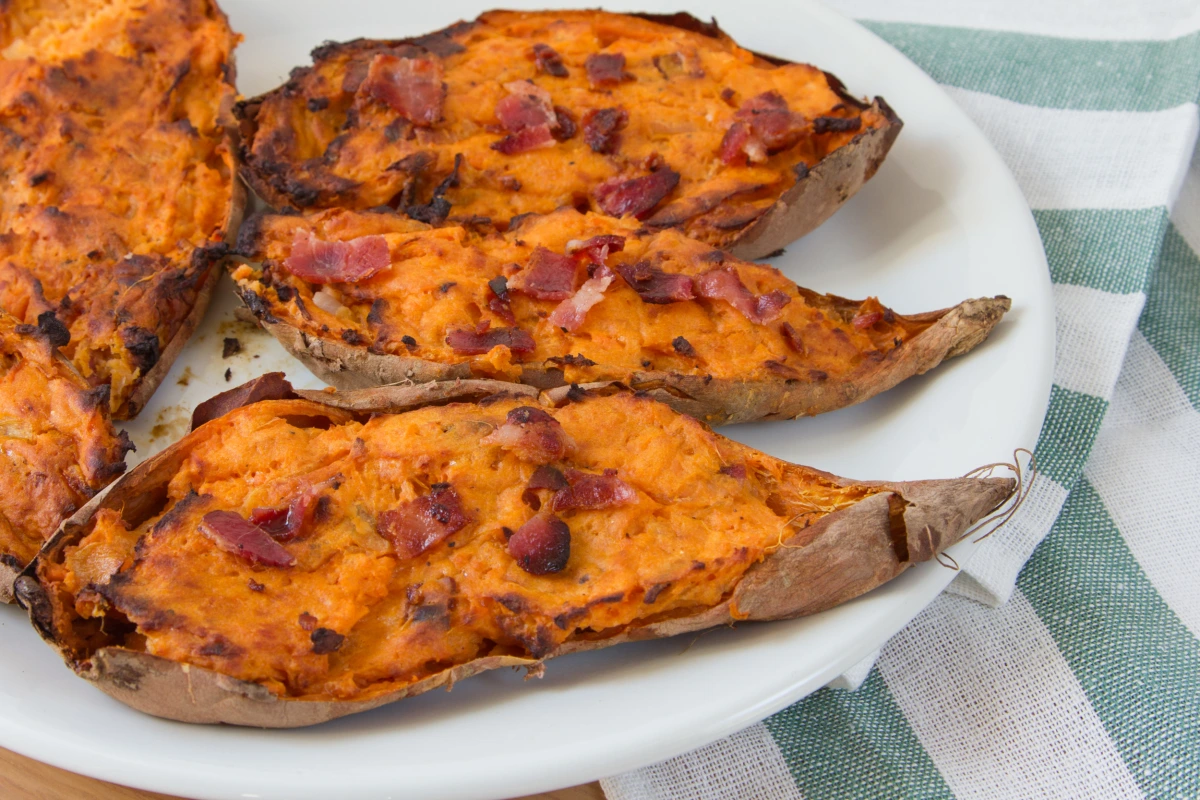 Twice-Baked Sweet Potato with Eleven-Spice Herb Blend