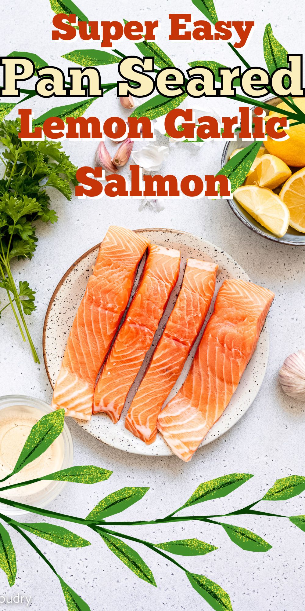 Pan-Seared Salmon with Garlic Spinach and Lemon Zest