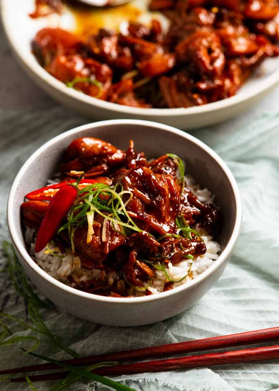 Caramelized Ginger Chicken Thighs with Vietnamese Five-Spice