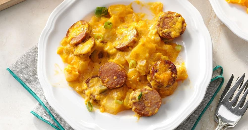 Savory Andouille Sausage and Spinach Breakfast Hash