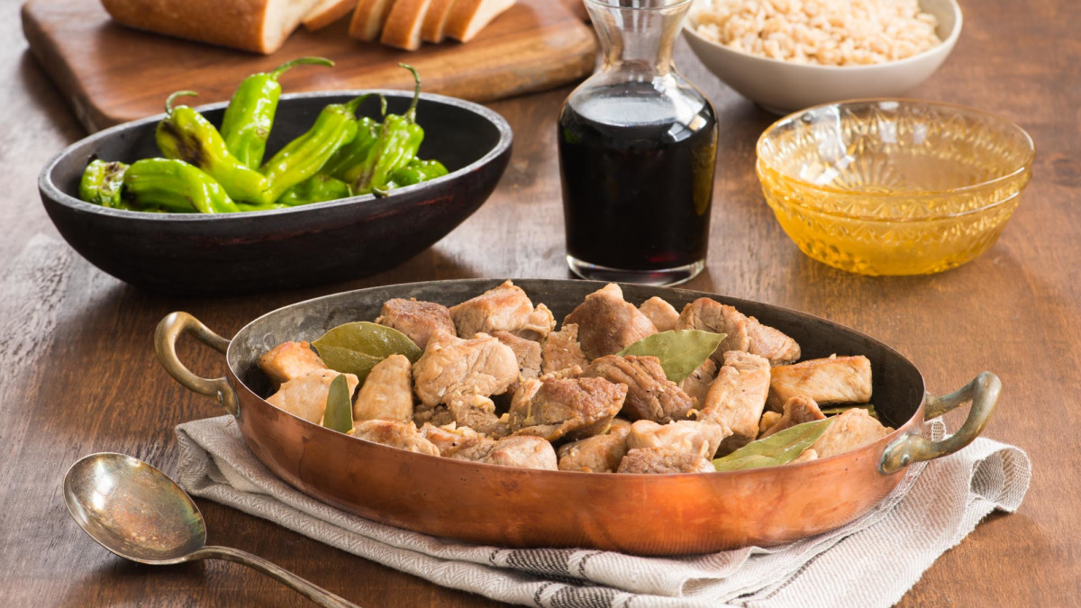 Slow-Simmered Pork Adobo with Vinegar and Bay Leaves