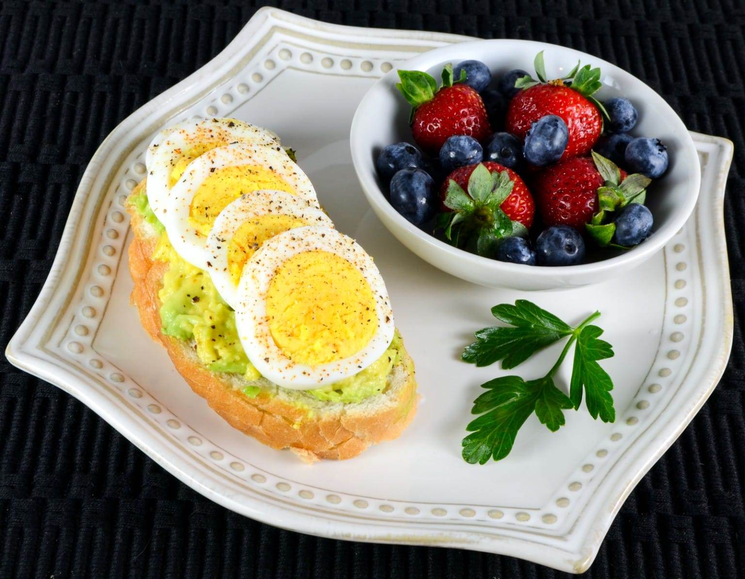 Soft-Boiled Egg and Avocado Open-Faced Sandwich with Chili Oil