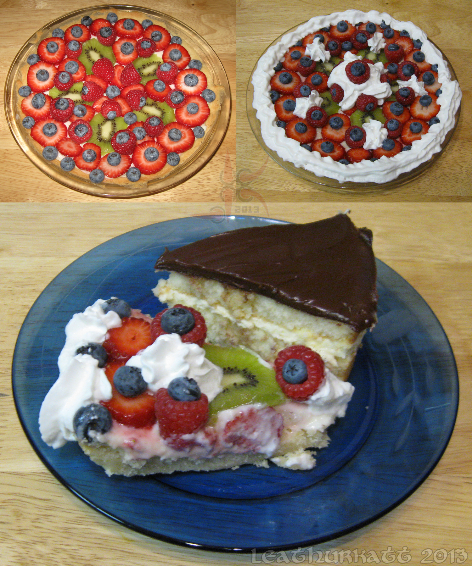 Fresh Fruit Tart with Raspberry Glaze