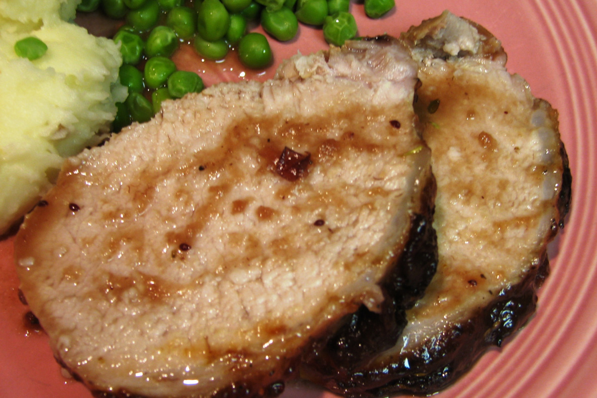 Spiced Roast Pork with Honey and Cranberry Glaze