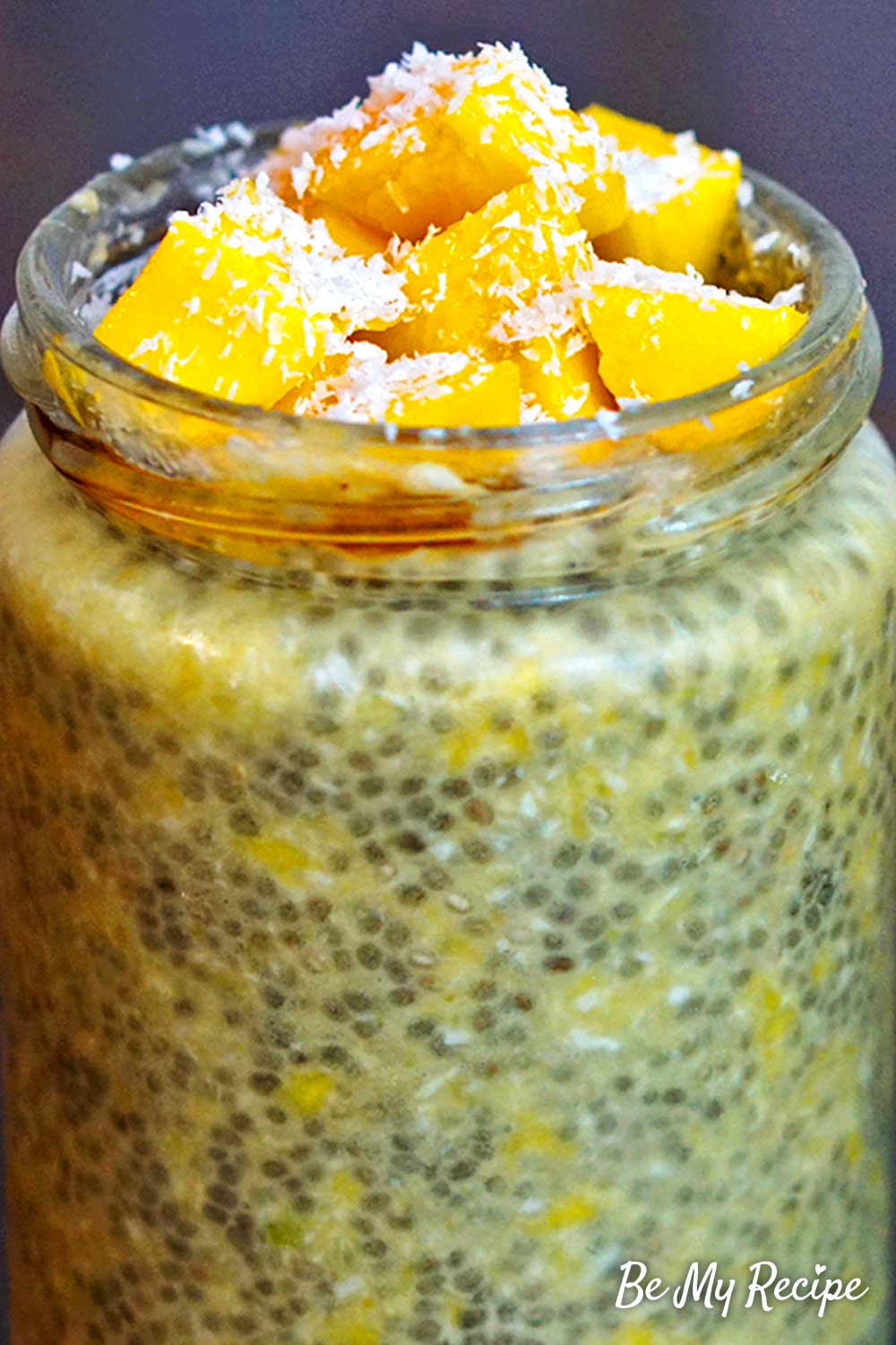 Instant Chia Pudding with Coconut and Mango