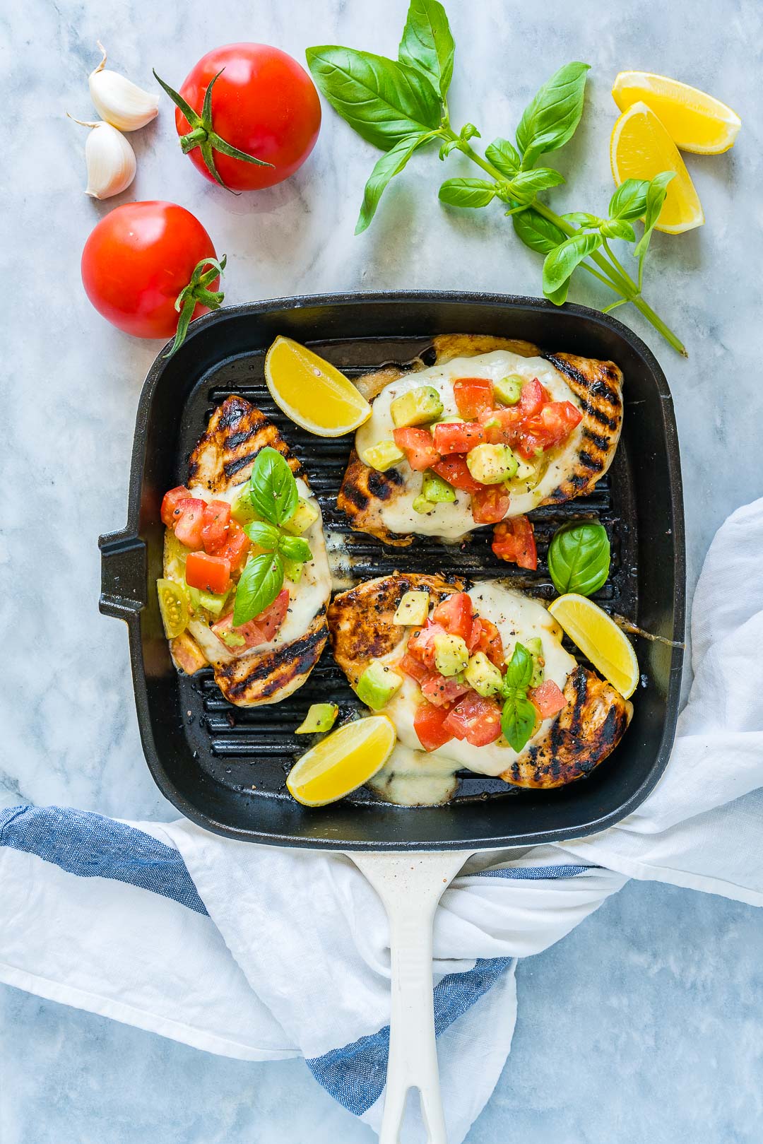 Citrus-Marinated Grilled Chicken with Corn and Avocado Salsa