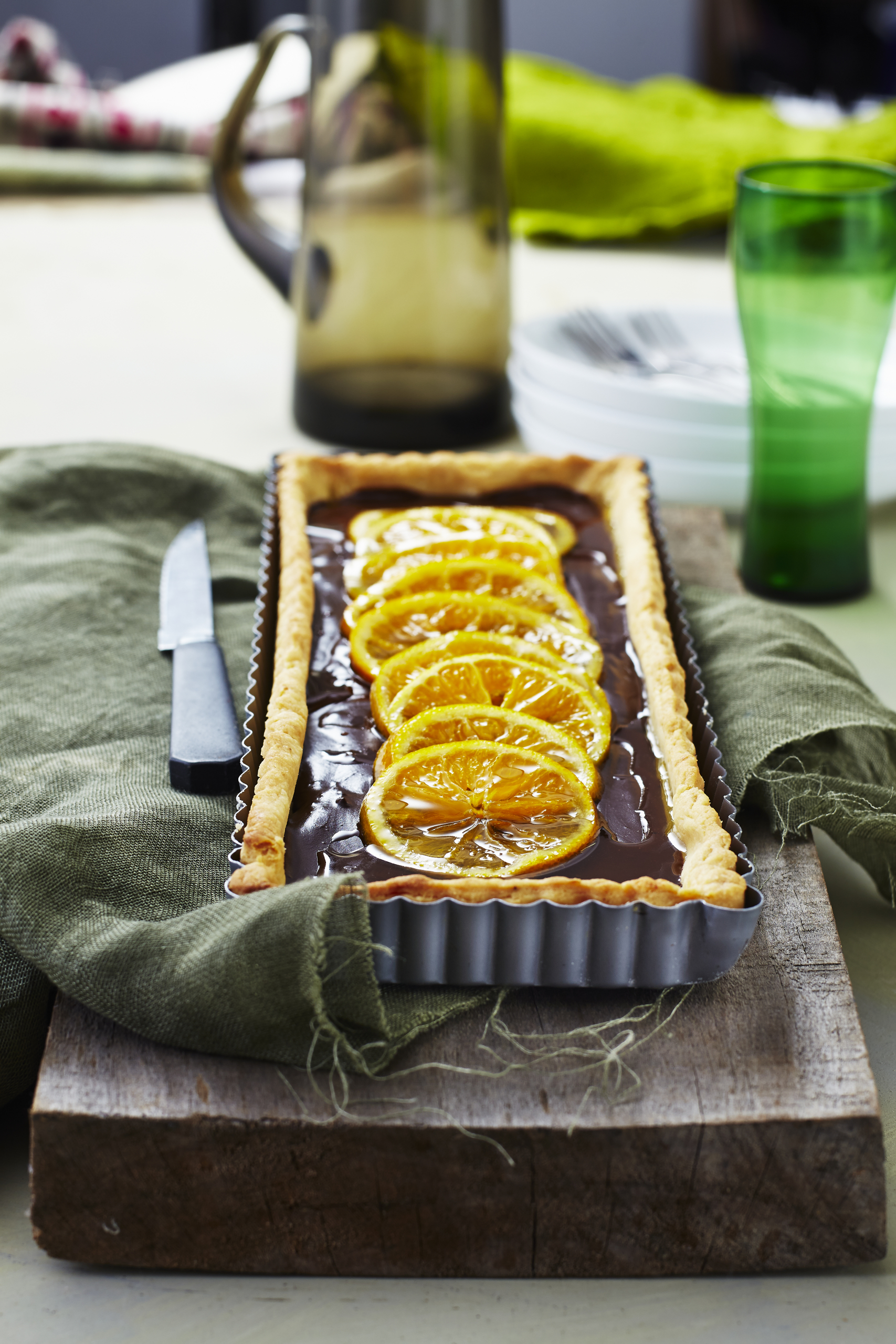 Orange-Bitter Chocolate Tart