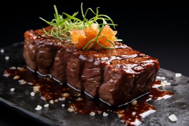 Seared Wagyu Beef with Miso-Soy Glaze
