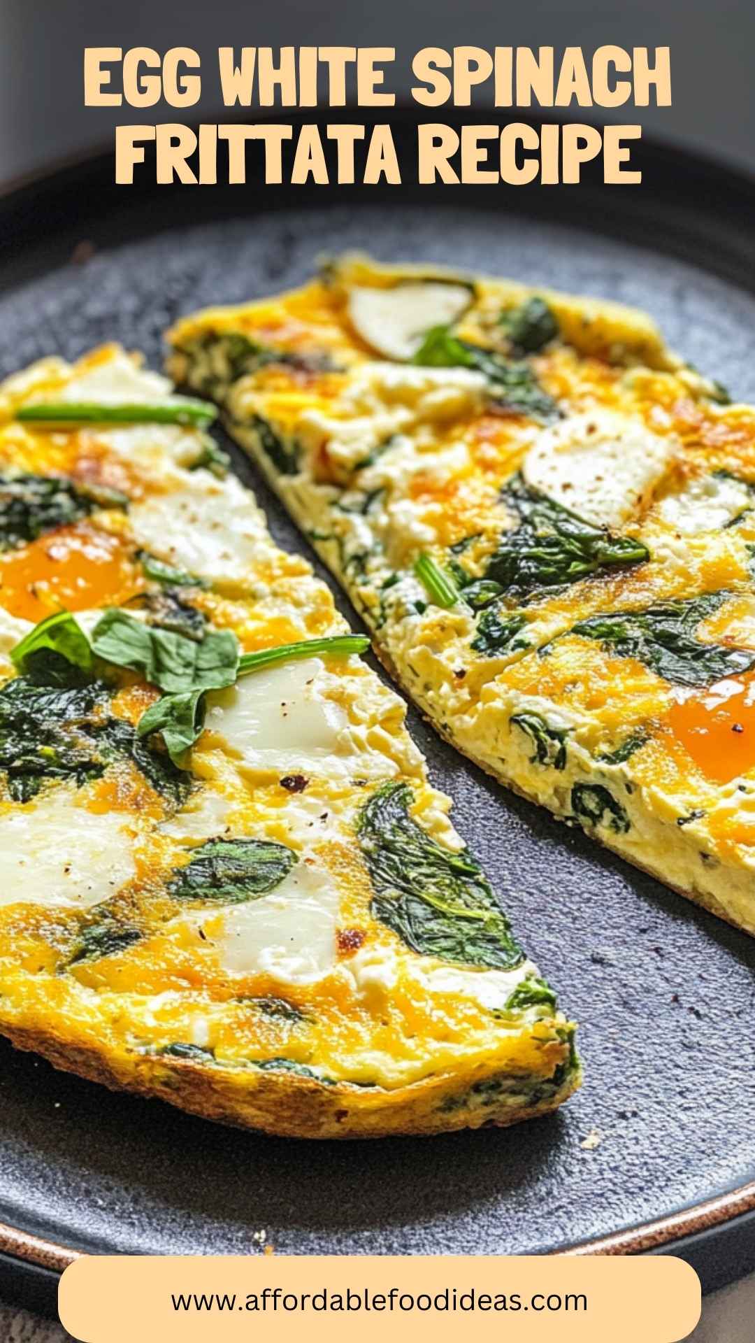 Sautéed Spinach and Shiitake Mushroom Egg White Frittata