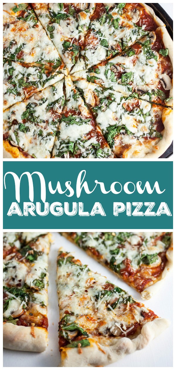 Wood-Fired Mushroom and Arugula Pizza with Burrata