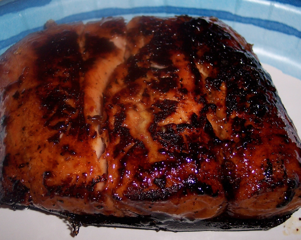 Pan-Seared Salmon with Teriyaki Glaze and Pickled Ginger