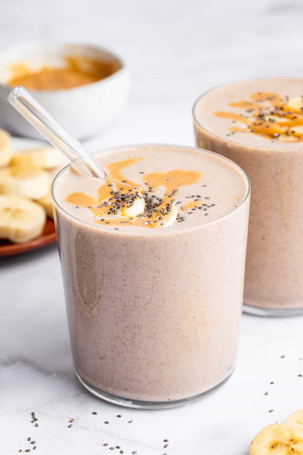 Spiced Peanut Butter Banana Smoothie