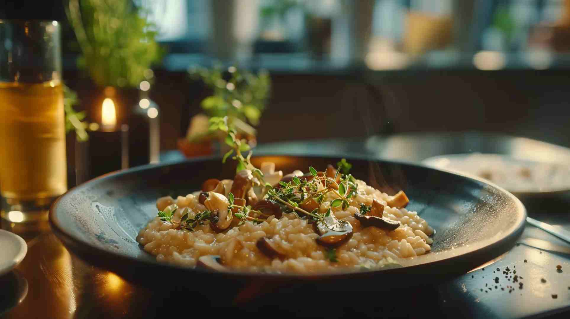 Registry-Style Risotto with Hidden Fungi