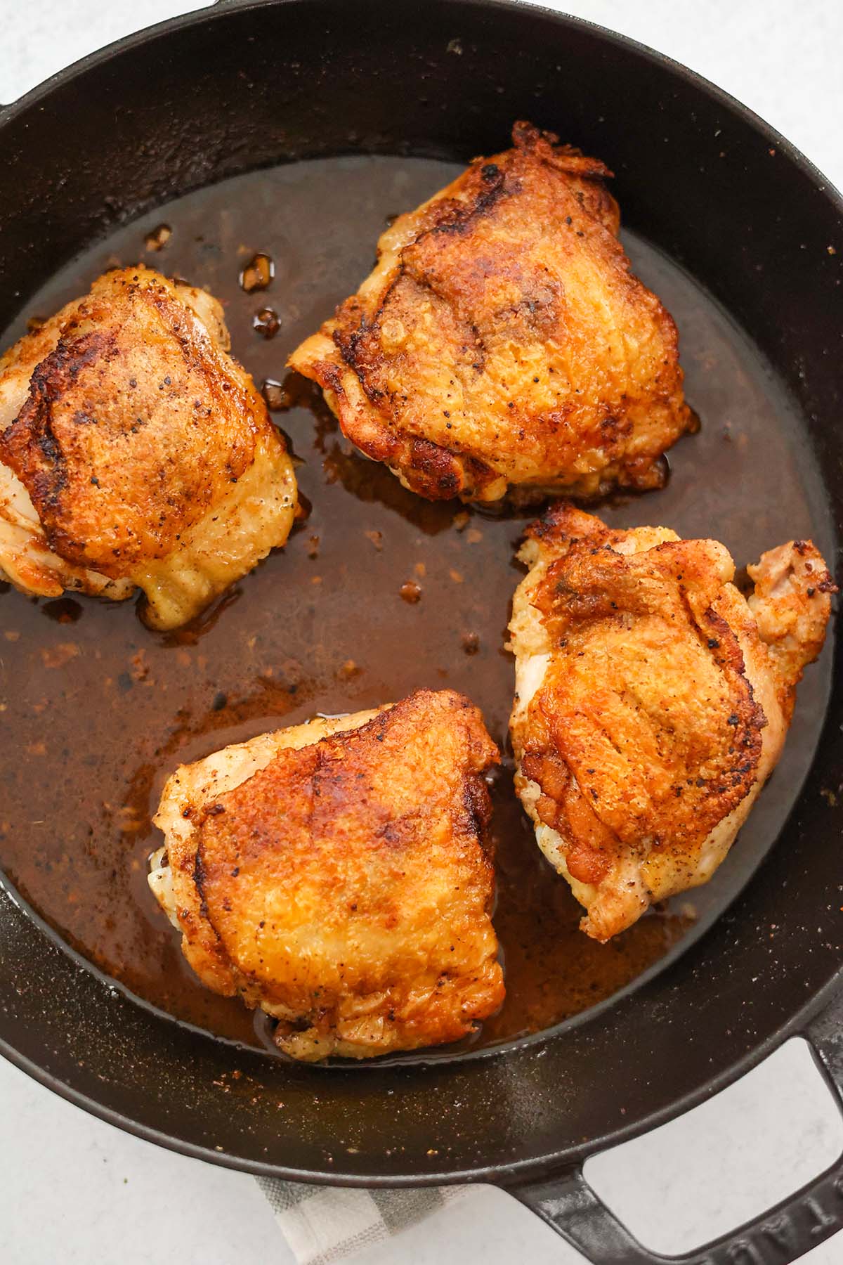 Pan-Seared Chicken Thighs with Cranberry-Molasses Glaze