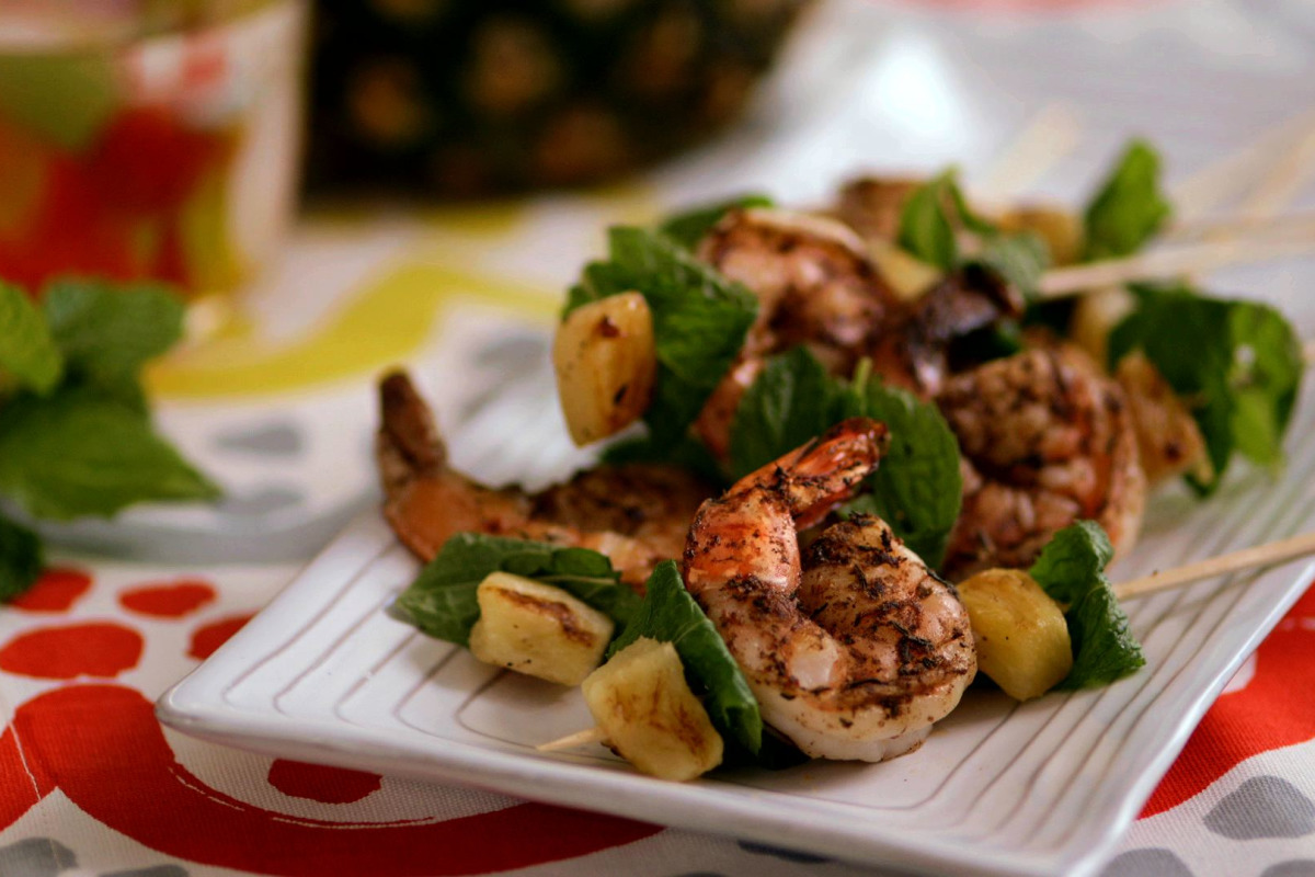 Amusingly Spiced Caribbean Jerk Shrimp Skewers