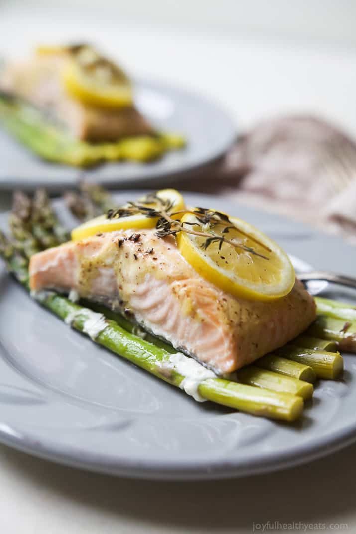 Citrus-Herb Glazed Salmon with Roasted Asparagus