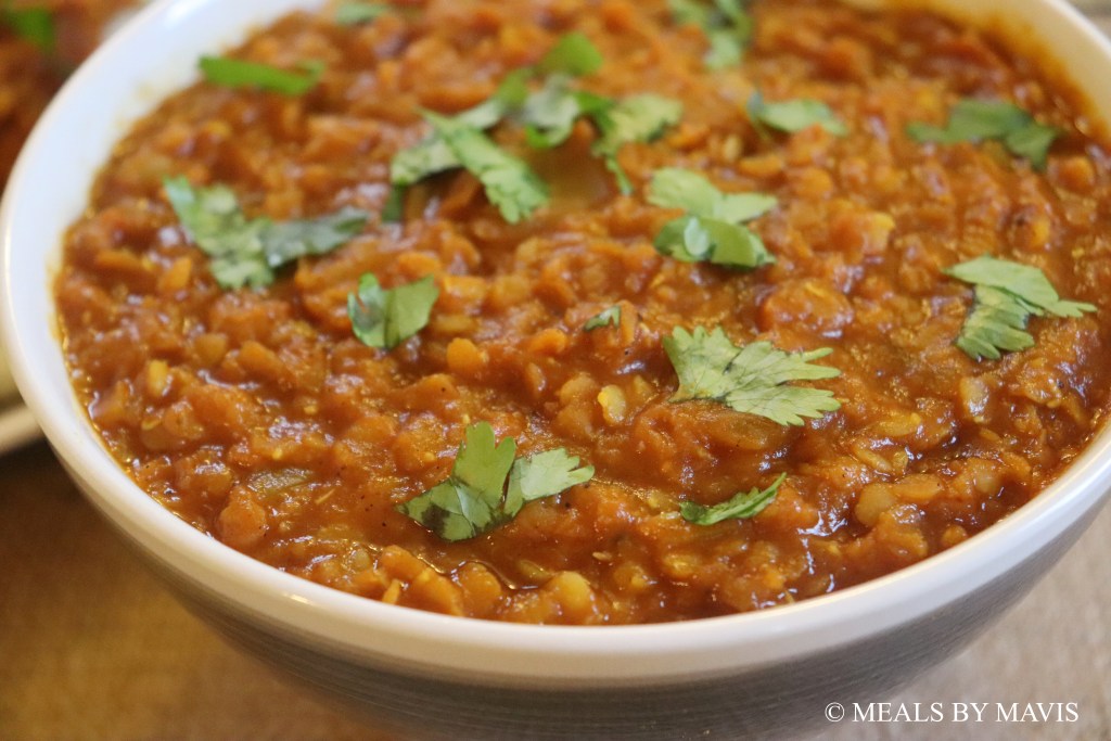 Lentil Misir Wat Simmered in Berbere and Tomato Sauce