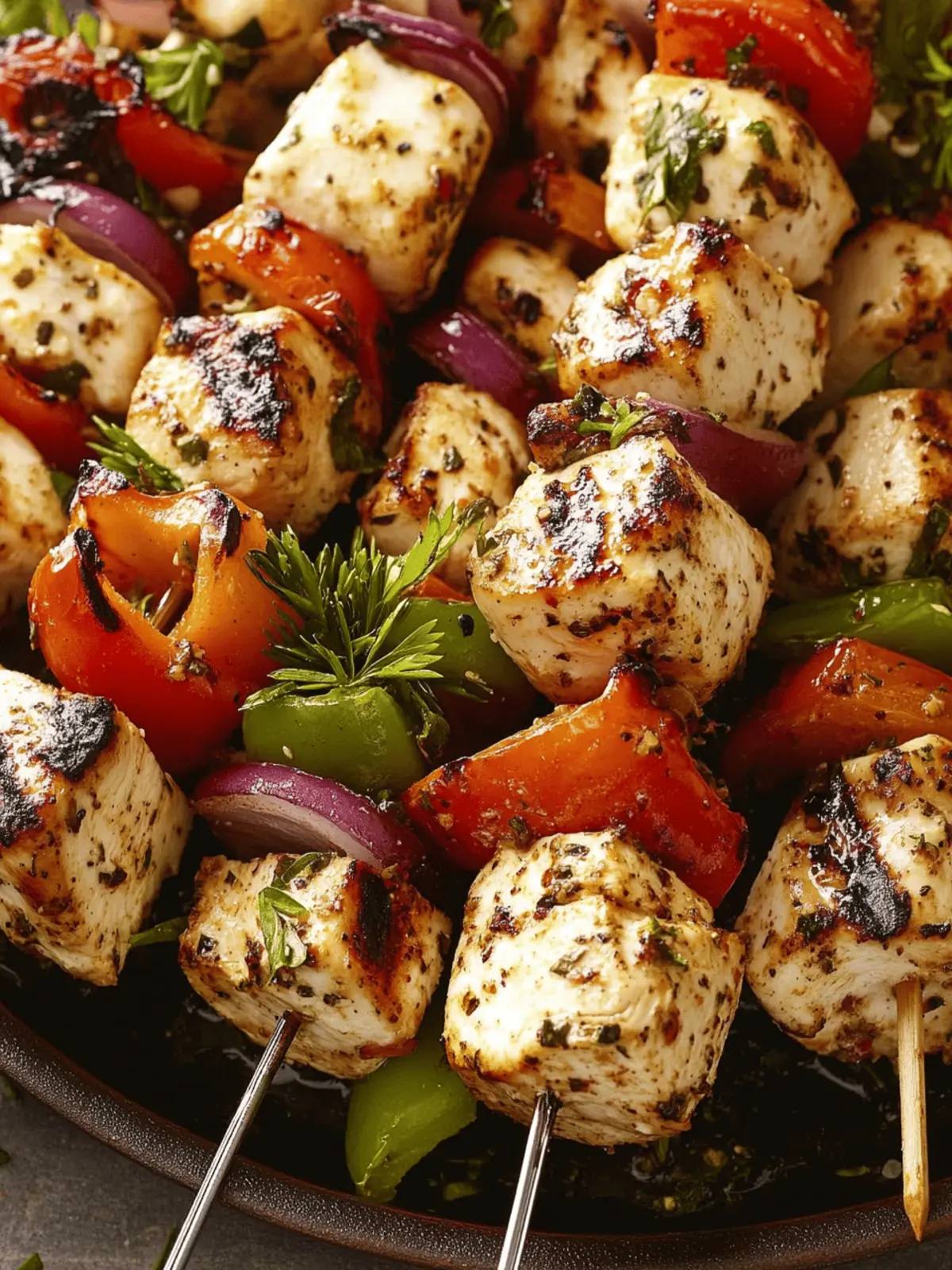 Herb-Roasted Mediterranean Chicken Skewers