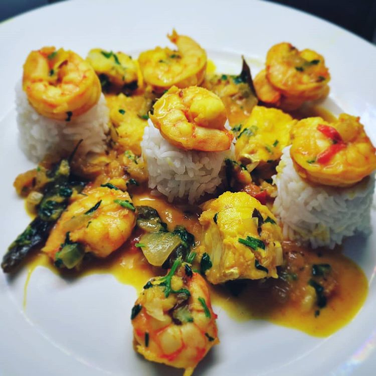 Goan Spiced Prawn and Okra Stir-Fry