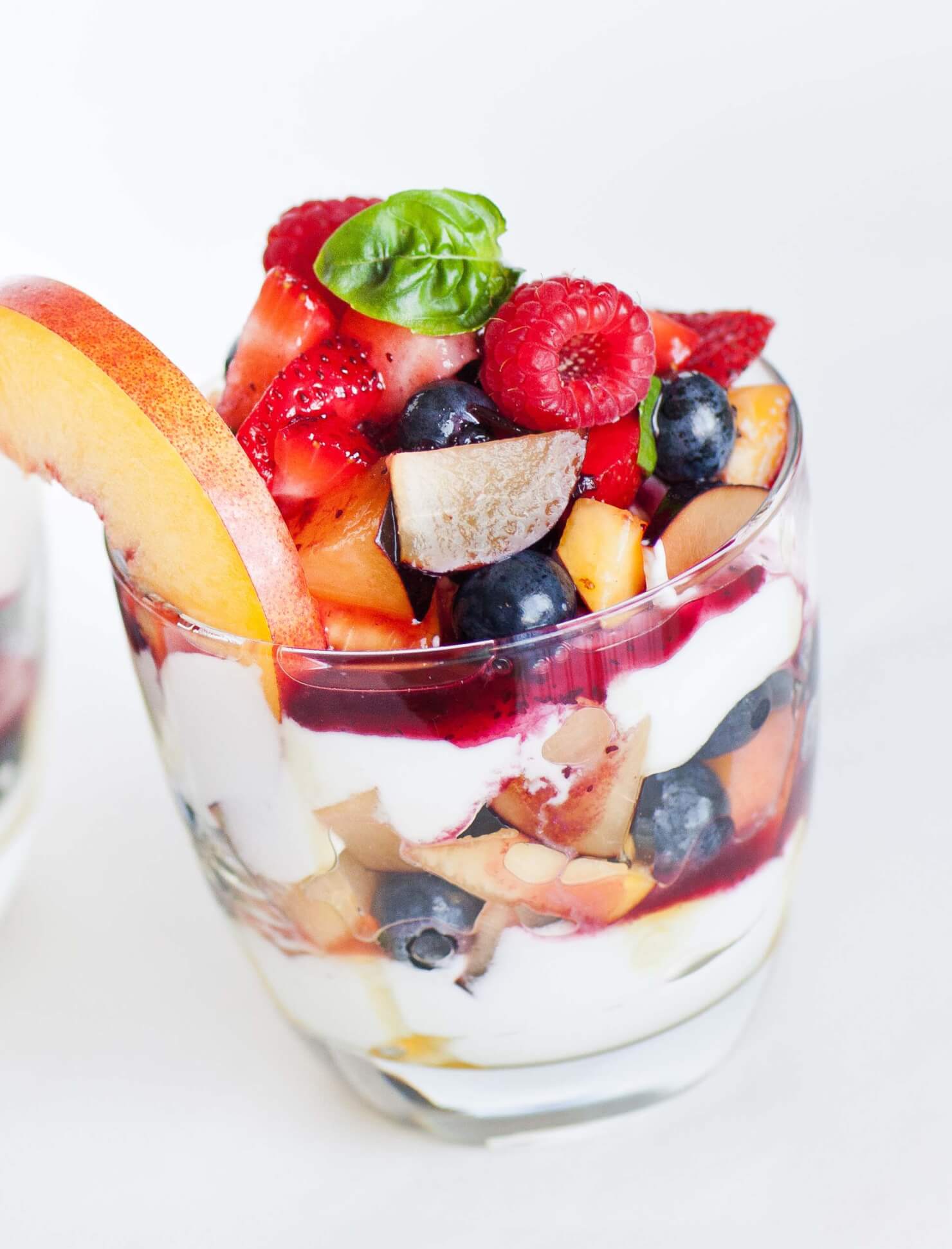Lemon-Basil Greek Yogurt Parfait