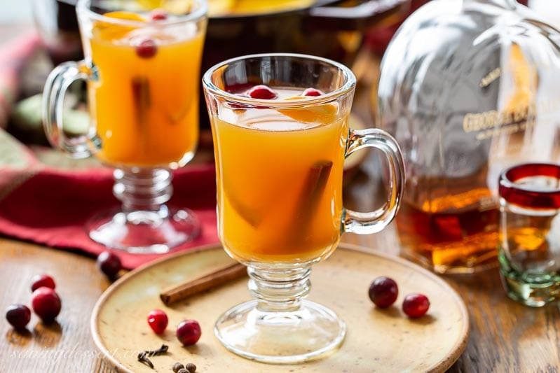 Winter Spiced Hot Apple Cider with Cinnamon and Clove