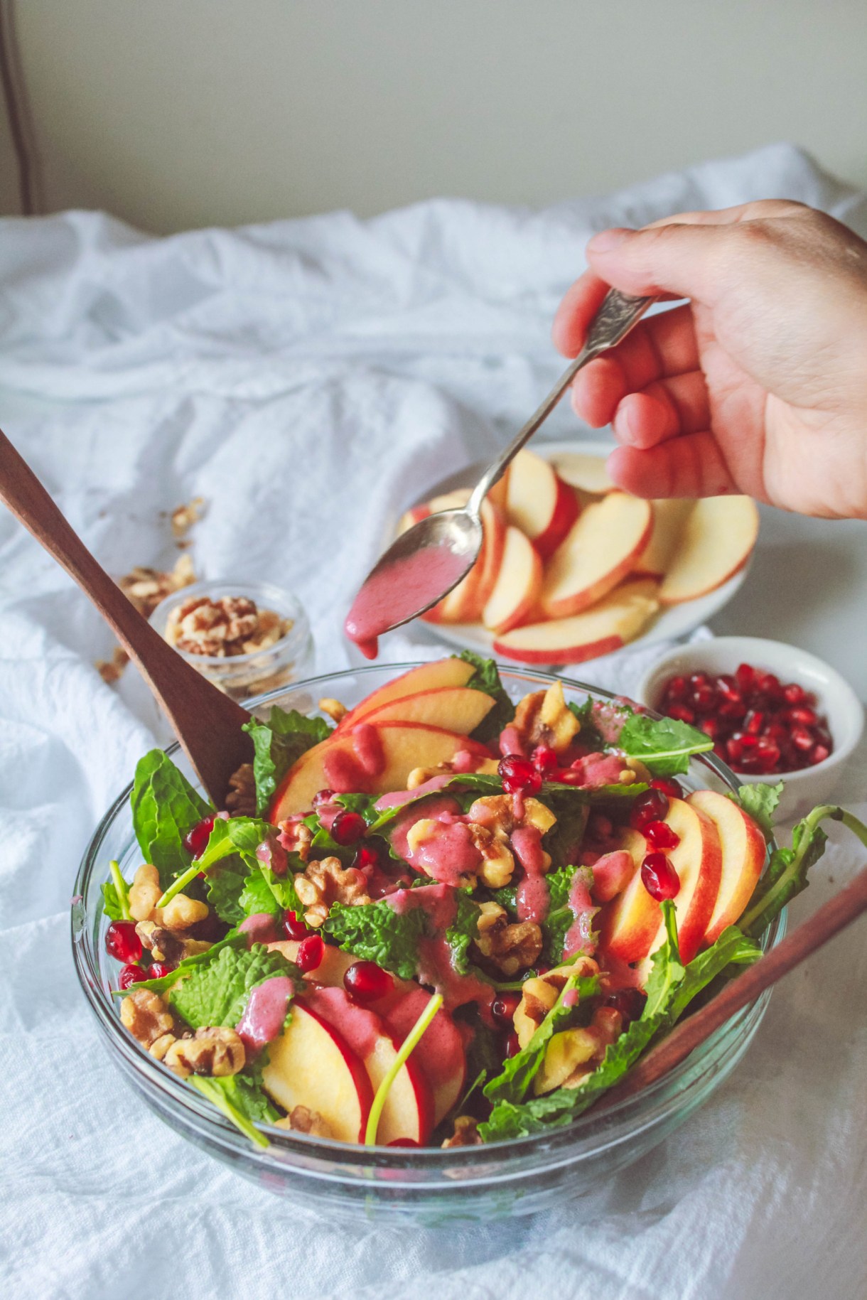 Spiced Pomegranate and Walnut Salad with Citrus Vinaigrette