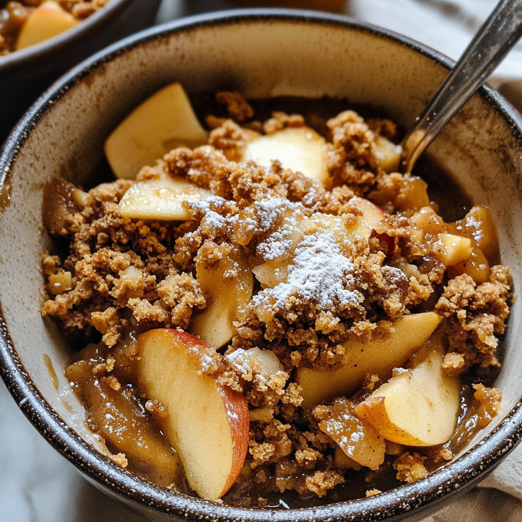 Gingerbread-Spiced Apple Crumble with Walnuts
