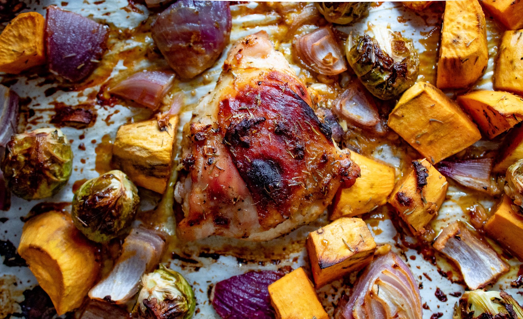 Pan-Seared Paleo Chicken with Roasted Root Vegetables