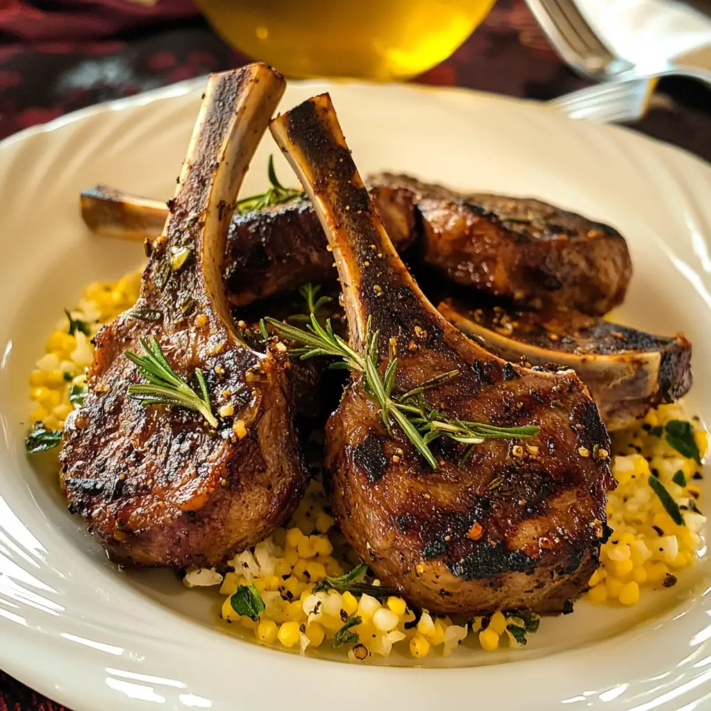 Pan-Seared Rosemary Lamb Chops with Roasted Root Vegetables