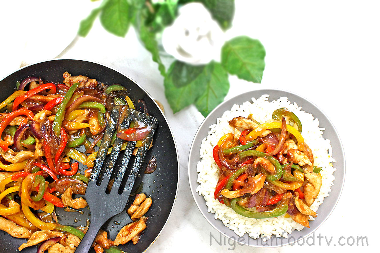 Spiced Nut-Free Chicken Stir Fry with Ginger and Bell Peppers