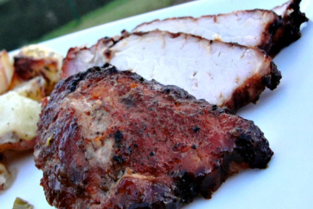 Grilled Cajun-Spiced Pork Tenderloin with Apple Slaw